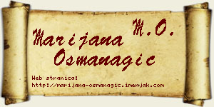 Marijana Osmanagić vizit kartica